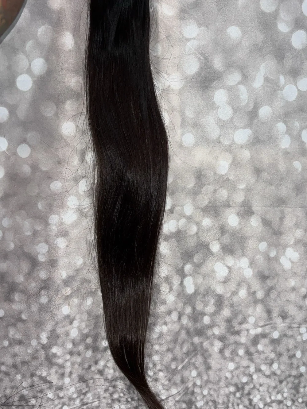 Raw Indian Natural Black Straight Hair Extension - Sleek Seamless Blend